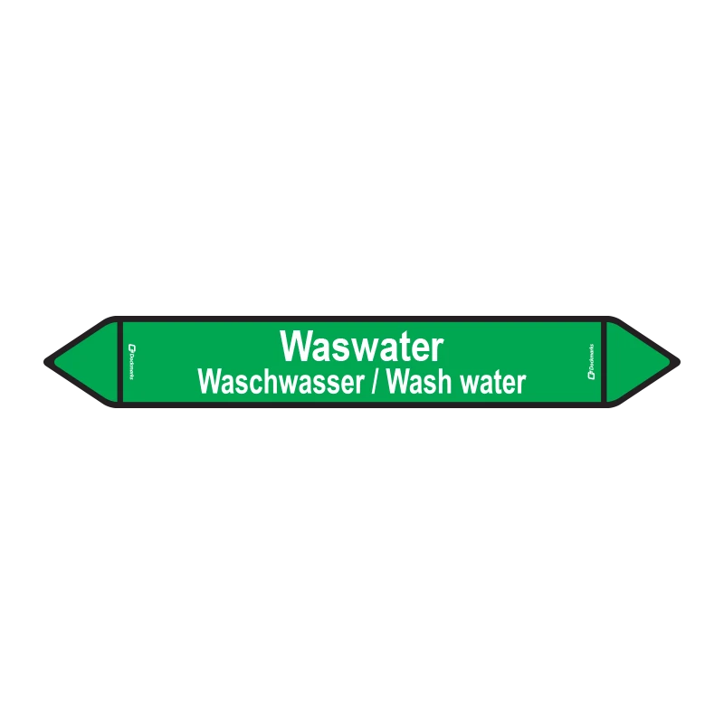 Leidingsticker Waswater 450 x 65 mm